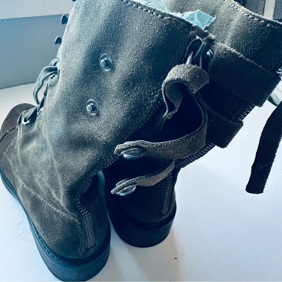 Sam Edelman Brian Suede Combat Boots- 9 - Picture 12 of 14